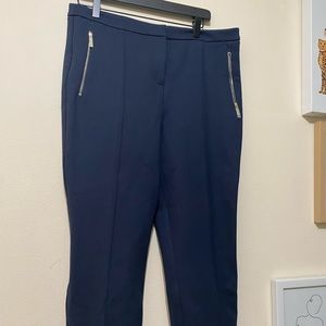 Ted Baker Navy Blue Cropped Pants
